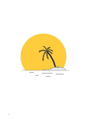 Sun with island