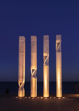 Pillars at Night 