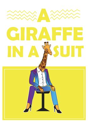 A Giraffe in a Suit