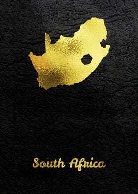 Golden Map South Africa