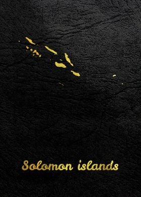 Golden Map Solomon Islands