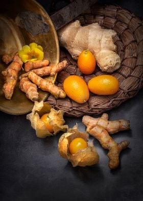 Still life with physalis