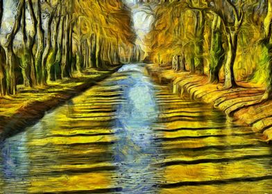 Tree lined Canal