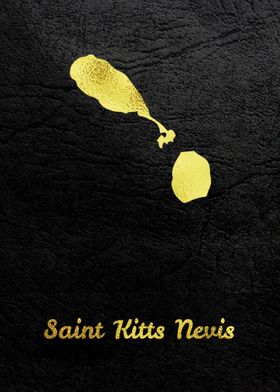 Golden Map Saint Kitts And