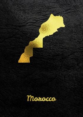 Golden Map Morocco