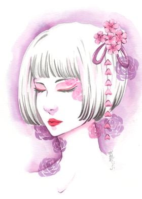 Japanese Sakura Girl