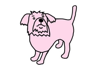 Fergus the Pink Dog