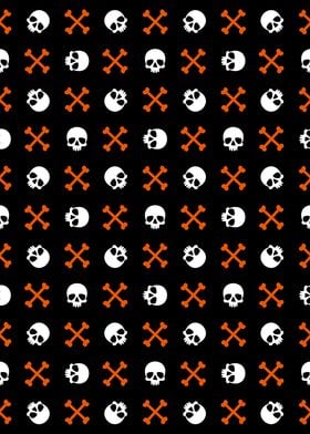 Scary Skull Pattern 05