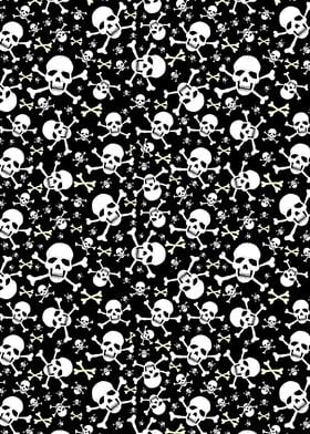 Scary Skull Pattern 09