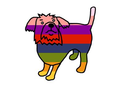 Fergus the Rainbow Dog