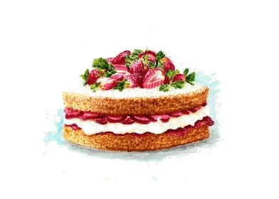 Strawberry Tart Wall Art