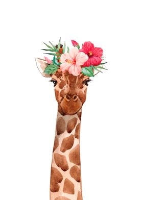 Flowery giraffe