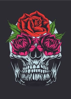 Skull roses