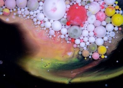 Bubbles Art Milky Way