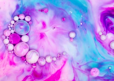 Bubbles Art Raspberries
