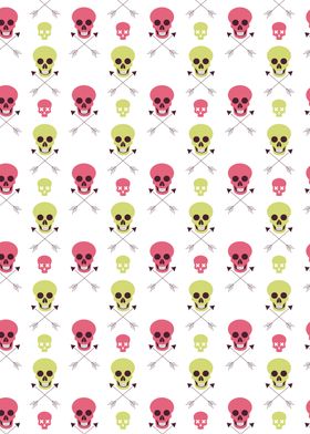 Scary Skull Pattern 08