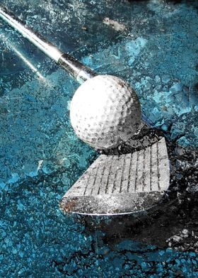 Golf art print work 2