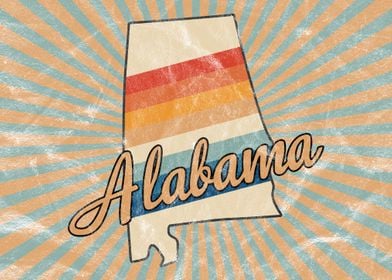 Alabama State 70s Retro