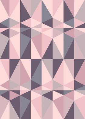 geometric pink gray