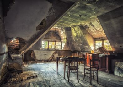 Abandoned school room