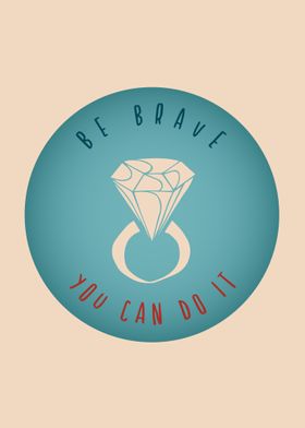Vintage Brave Diamond 6 Poster By Maricris M Displate