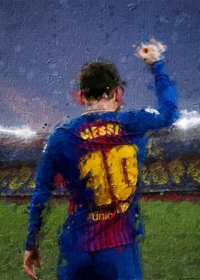Lionel Messi Painting