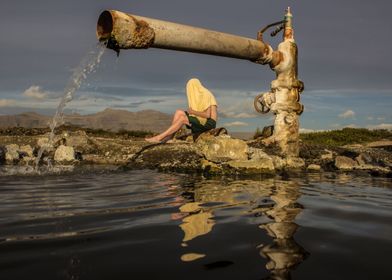 Relaxing hot spring