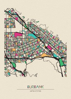 Burbank Map