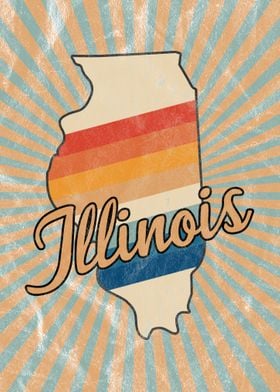 Illinois State Retro 70s