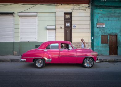 Colourful car in Cuba