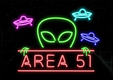 Area 51 Man Cave Neon Pipe