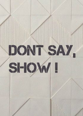 Dont Say Show