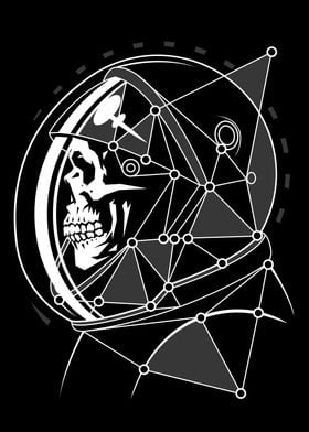 Skull Astronaut geometric