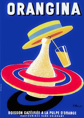 Orangina vintage poster