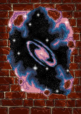 Broken Wall Into Universe