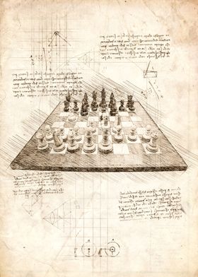 Chess Space' Poster, picture, metal print, paint by DecoyDesign