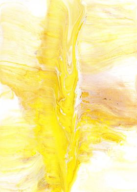 Yellow Abstract Art