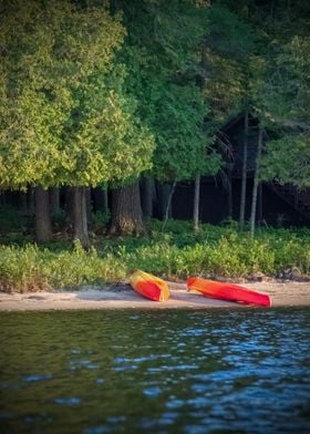 Canoes on the Shore