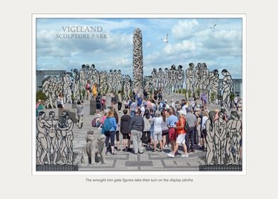 Vigeland gate figures