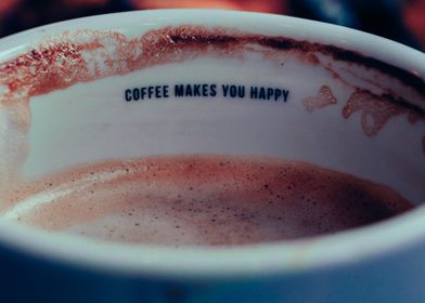 Coffee makes you happy