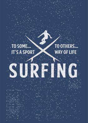 Surfing Way Of Life Poster