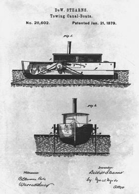 No018 Towing canal boats