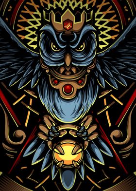 Mythical Owl Full Color