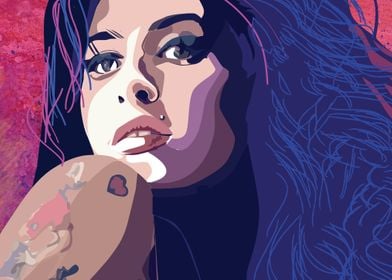 Amy Winehouse illustration