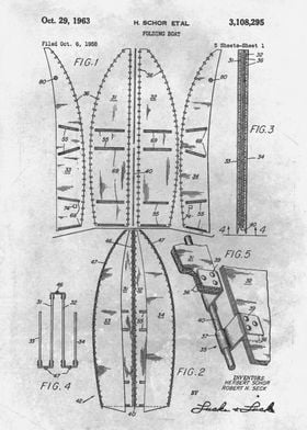 No019 1958 Folding boat