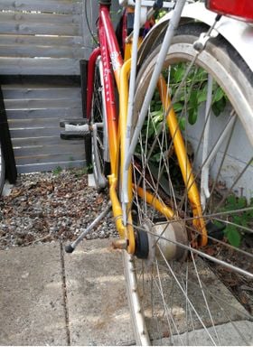 Bike in shed