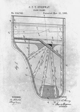 No092 Piano frame