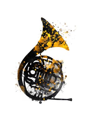 French Horn music art