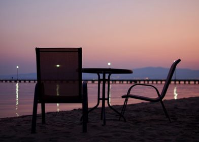 Greek beach table