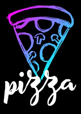Neon Pizza Food 17